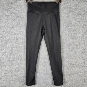 Athleta Leggings Women Black Ribbed Seamless High Waisted Medium Yoga